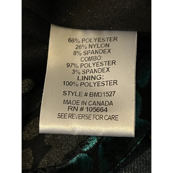 American Glamour Badgley Mischka Velvet Topper Teal Size XS Cosplay Festival - Picture 4 of 6